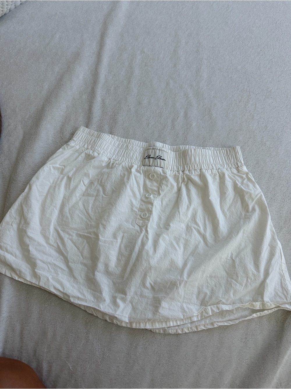 Eleven Eleven Boxer Skort - size Small White